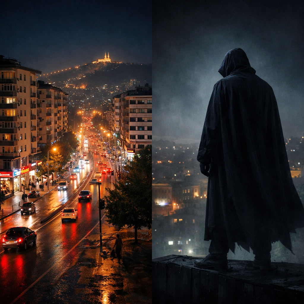 Batman vs Batman: Superhero vs Real City