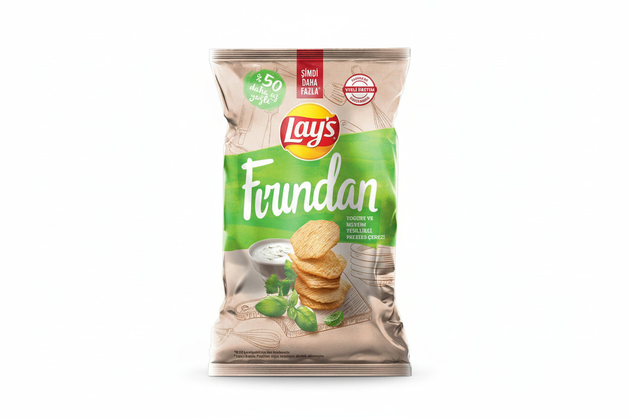 Lays Süper Boy Yoğurt ve Yeşillikli Cips 110 Gr