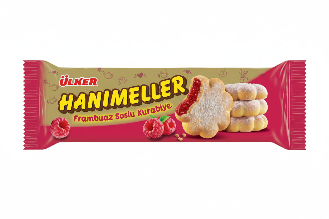 Ülker Hanımeller Frambuaz Soslu Kurabiye 94,5 Gr
