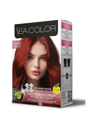 Sea Color Saç Boyası 55-46 Amazon Kızılı - Batman Sanal Market