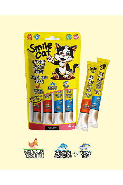 Smile Kedi Mix Krema Ödülü (Ton-Somon-Tavuk) - Batman Sanal Market