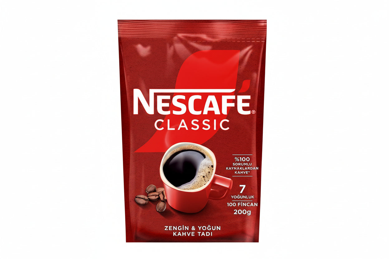 Nescafe Klasik Kahve Poşet 200 Gr