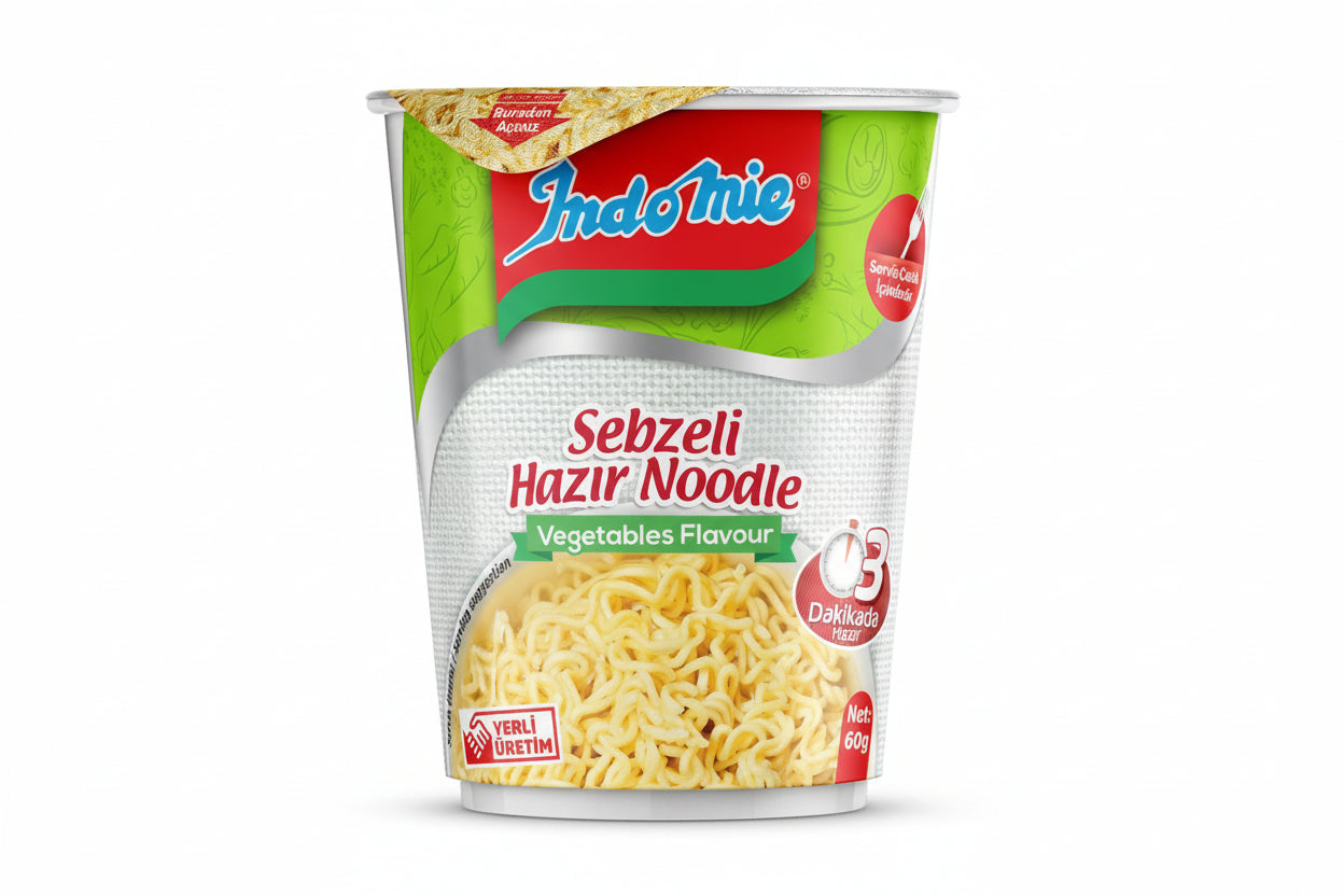 Indomie Bardak Sebze Çeşnili 60 Gr
