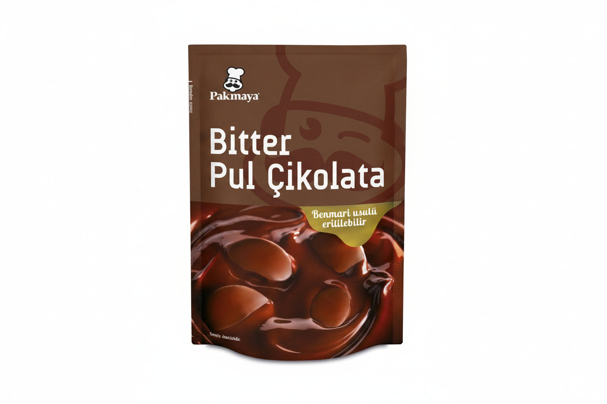 Pakmaya Bitter Pul Çikolata 100 Gr
