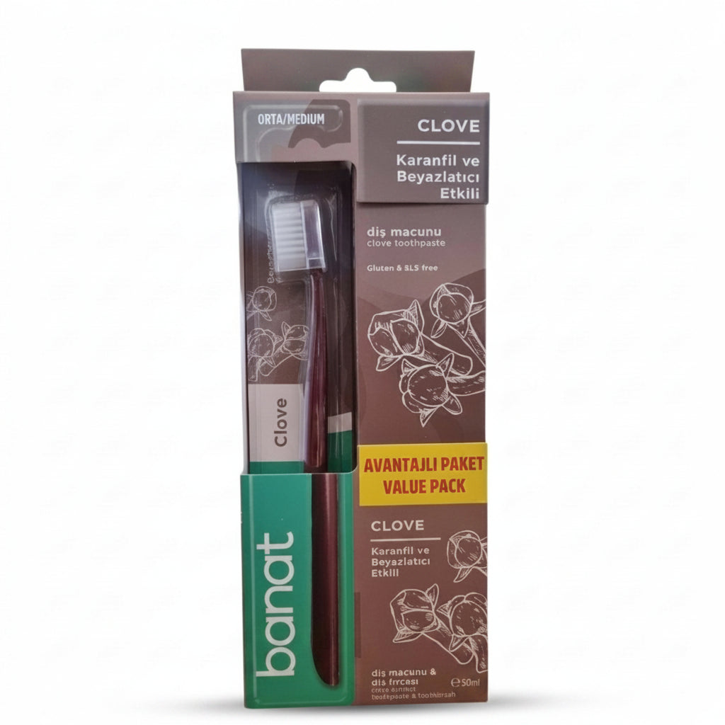 Banat Diş Macun Clove 50 Ml+diş Fırçası Batman Sanal Market