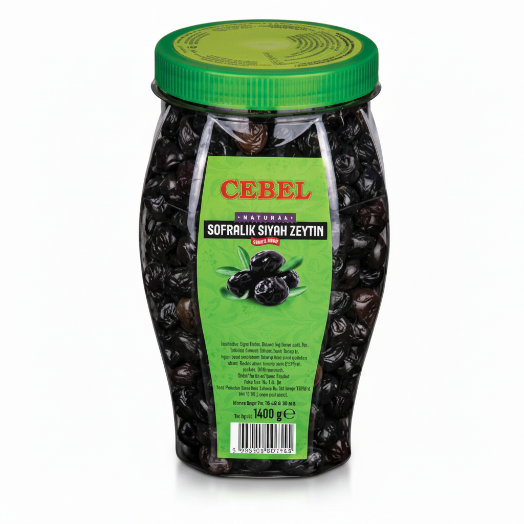 Cebel Siyah Zeytin 1400 Gr