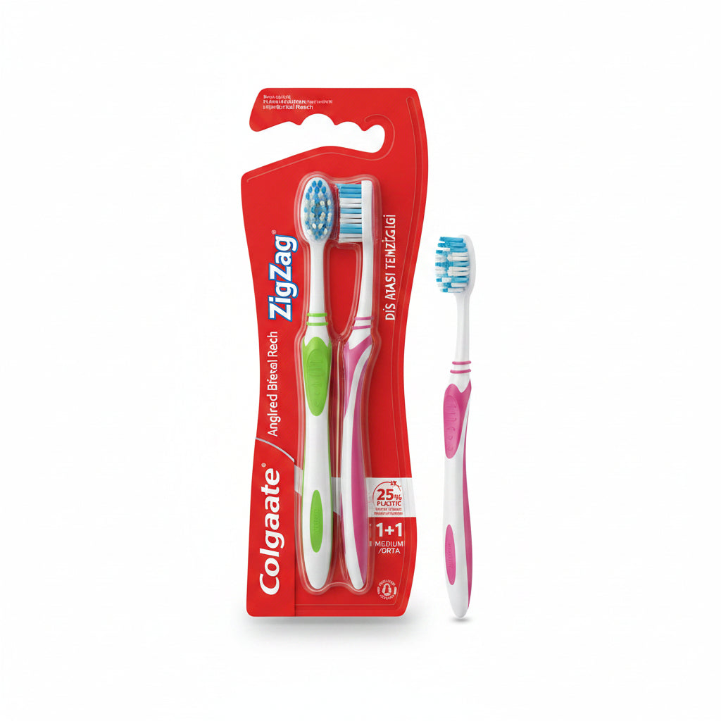 Colgate Zigzag Orta Diş Fırçası 1+1 Batman Sanal Market