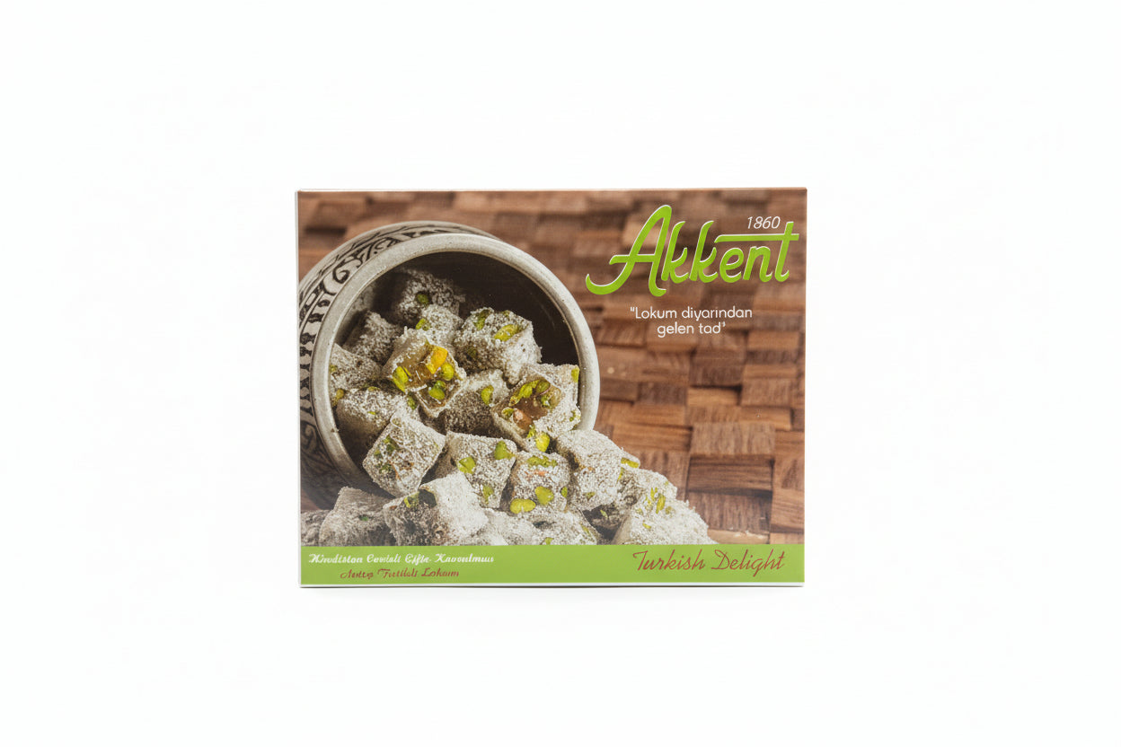 Akkent A.Fıstıklı H.Cevizli Çifte Kavrulmuş Lokum 1 Kg