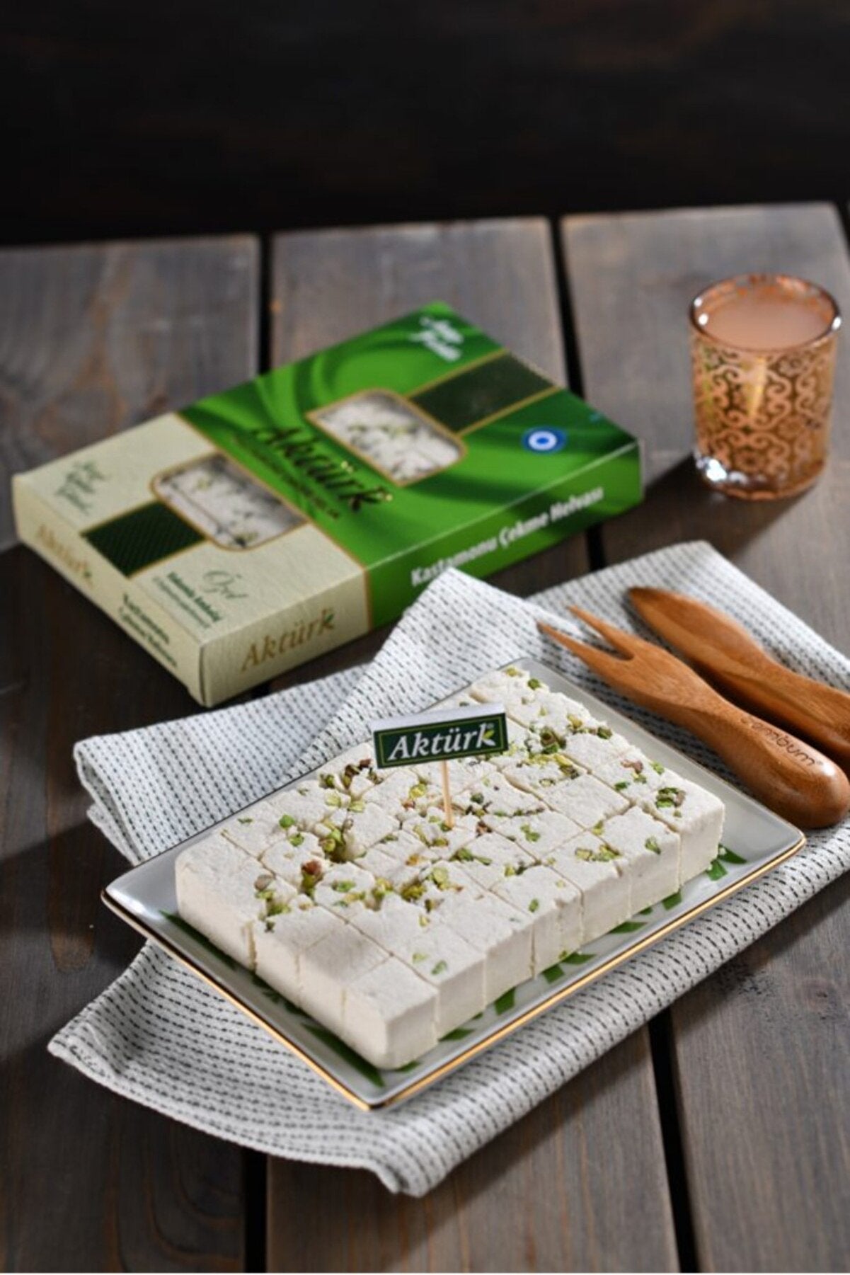 Aktürk Kastamonu Antep Fıstıklı Çekme Helva 250gr