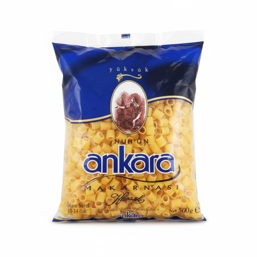 ANKARA Yüksük Makarna 500 Gr - Profesyonel Ürün Fotoğrafı