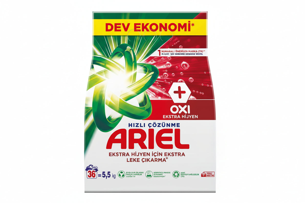 ARİEL Matik 5,5 Kg Oxi Extra Hijyen Renkliler - Batman Sanal Market