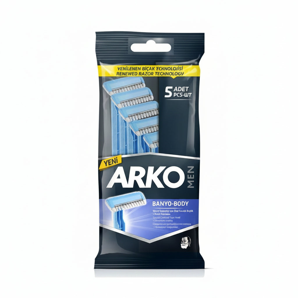 Arko Men Tıraş Köpüğü + 5 Banyo Tıraş Bıçağı - Batman Sanal Market