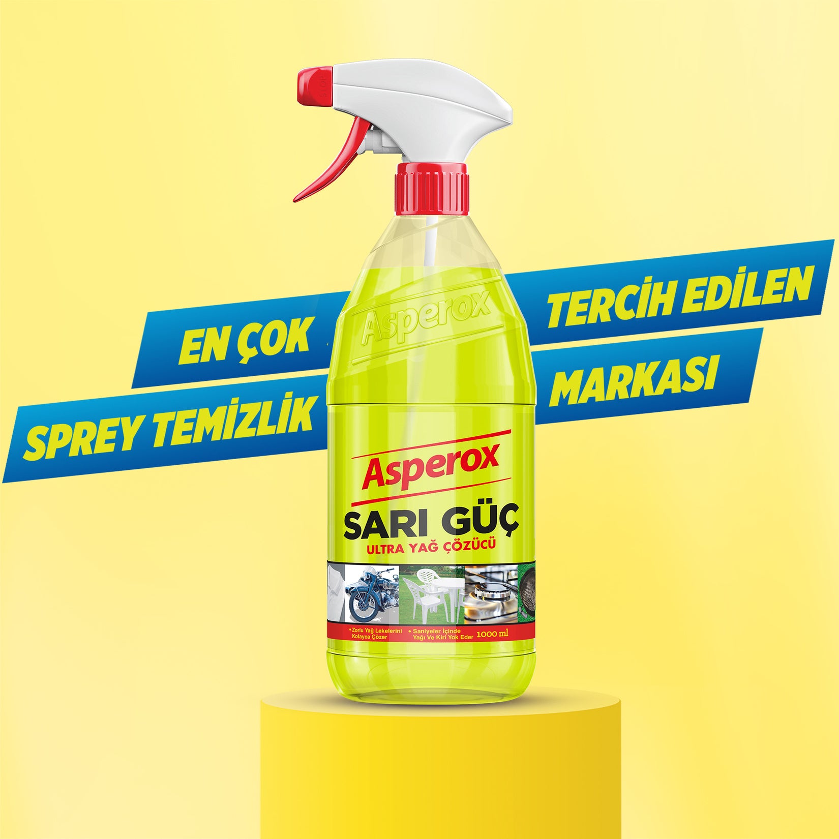 Asperox Sarı Güç Sprey 1 Lt - Batman Sanal Market