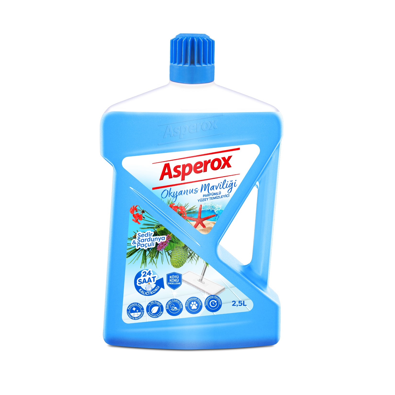 Asperox Yüzey Temizleyici 2.5 L Okyanus (Mavi) - Batman Sanal Market