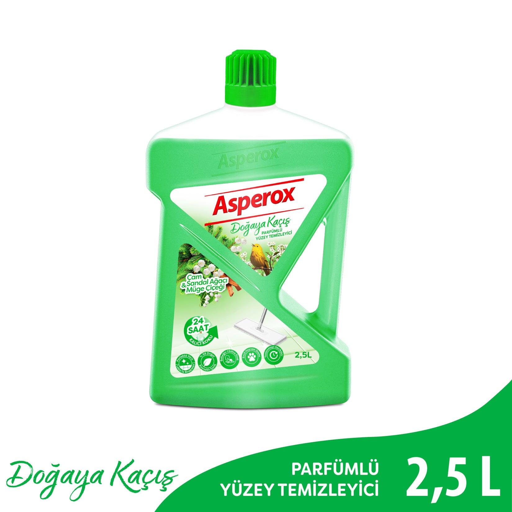 Asperox Yüzey Temizleyici Doğa (Yeşil) 2.5 L - Batman Sanal Market