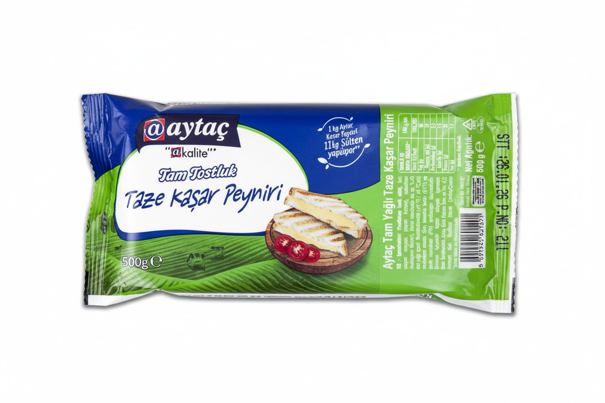 Aytaç Tam Yağlı Taze Kaşar Peyniri 500 Gr
