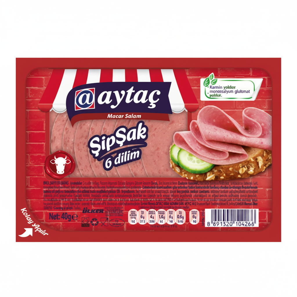 Aytaç Şipşak Macar Salam 6 Dilim 40 g - Batman Sanal Market'te uygun fiyatla online sipariş verebilirsiniz.