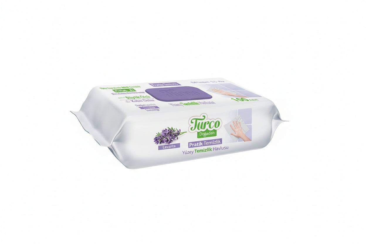 Baby Turco Yüzey Temizlik Havlusu Lavanta (100)