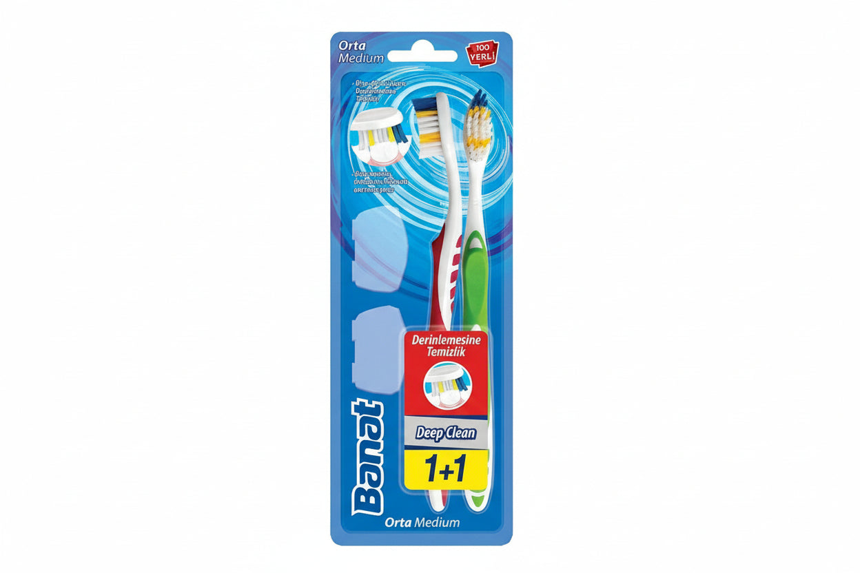 BANAT DİŞ FIRÇASI DEEP CLEAN 1+1 - Batman Sanal Market
