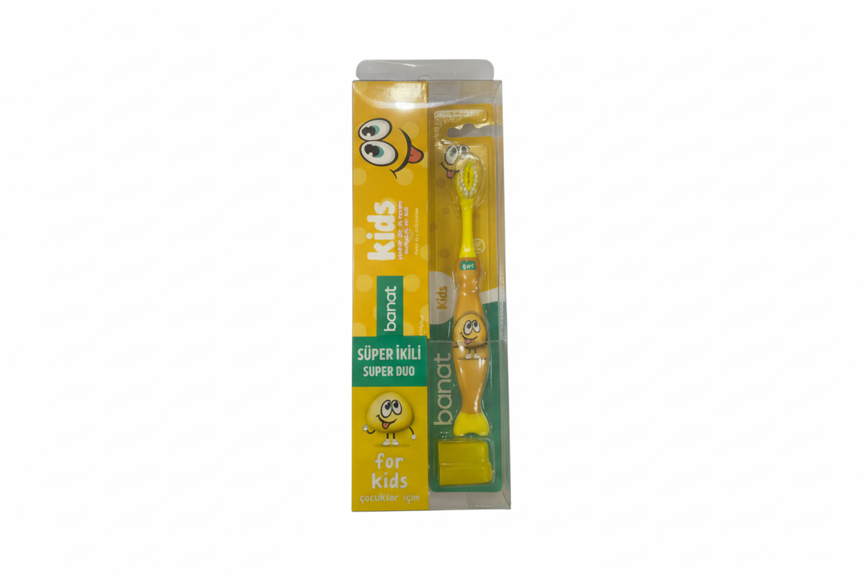 BANAT DİŞ MACUNU KİDS 50 ML+DİŞ FIRÇASI - Batman Sanal Market