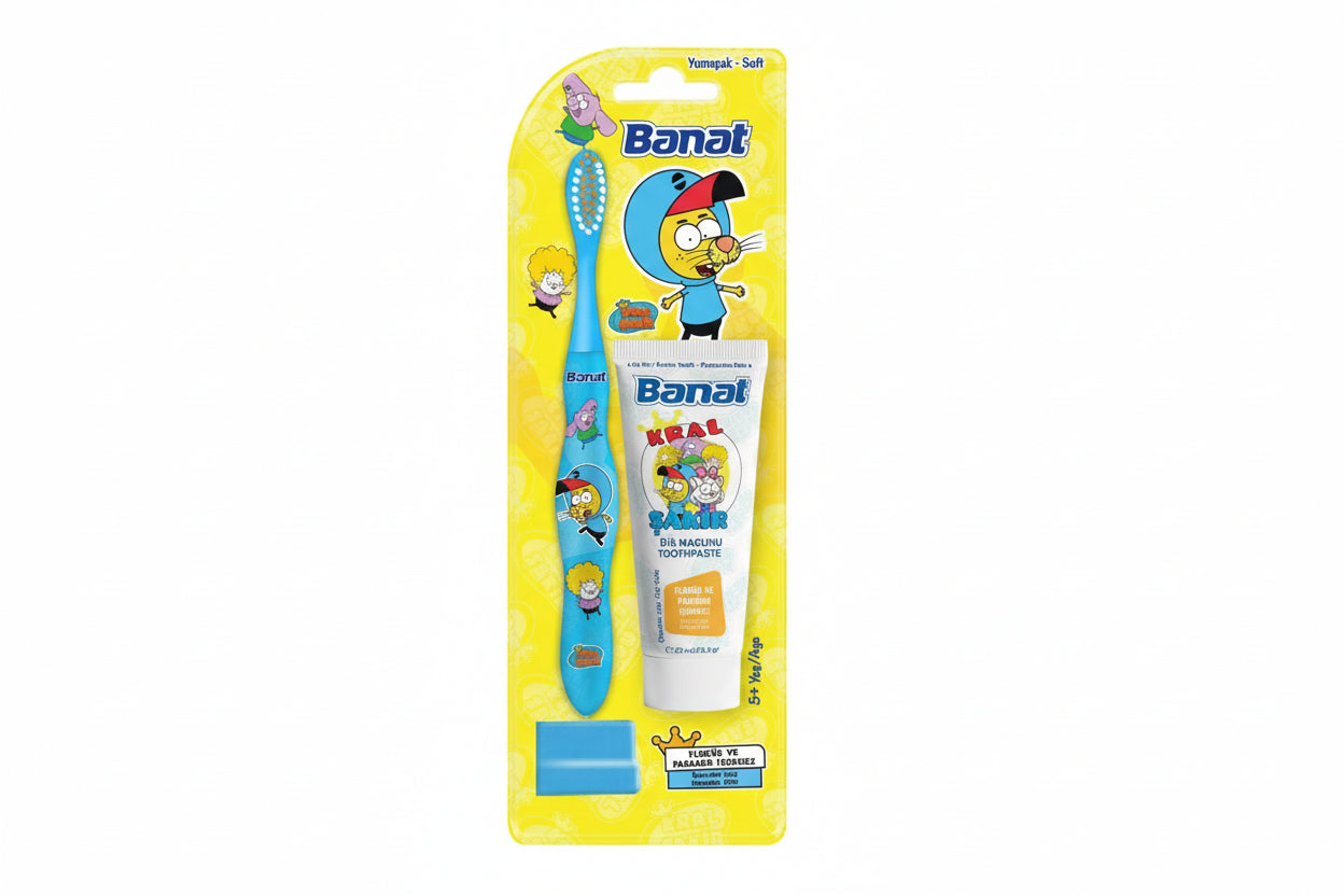 Banat Kral Şakir Diş Macunu 25 ml + Diş Fırçası - Batman Sanal Market