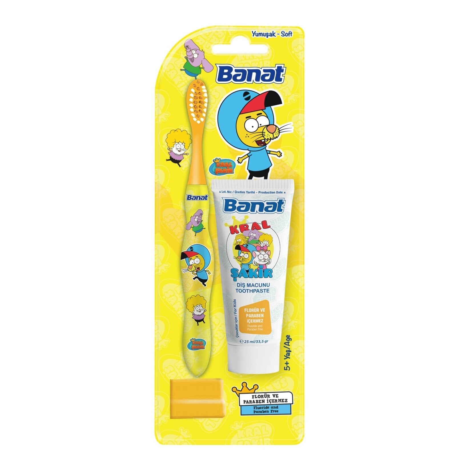 Banat Kral Şakir Diş Macunu 25 ml + Diş Fırçası - Batman Sanal Market