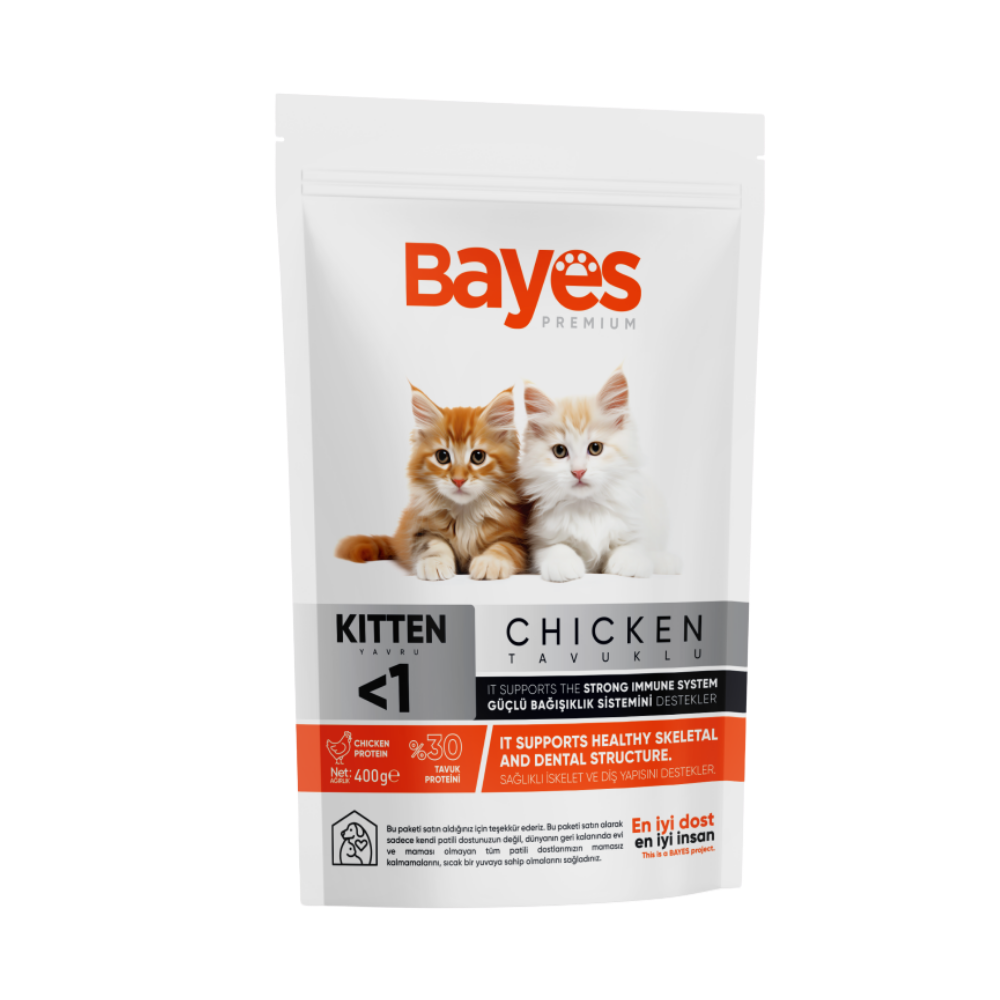 Bayes Yavru Kedi Tavuklu Kuru Mama 400 Gr - Batman Sanal Market