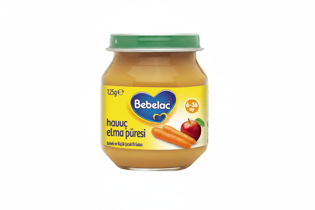 Bebelac Kavanoz Maması Havuç Elma Püre 125 Gr
