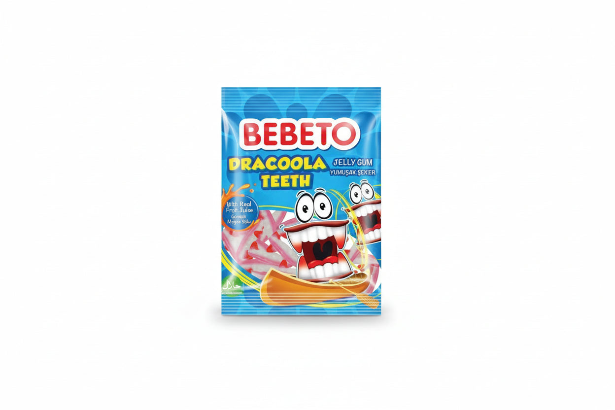 BEBETO JELİBON DRACOOLA TEETH 80 GR - Batman Sanal Market