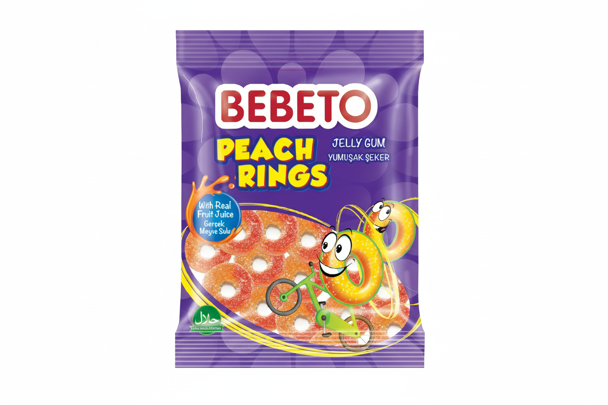 Bebeto Peach Rıngs 70g