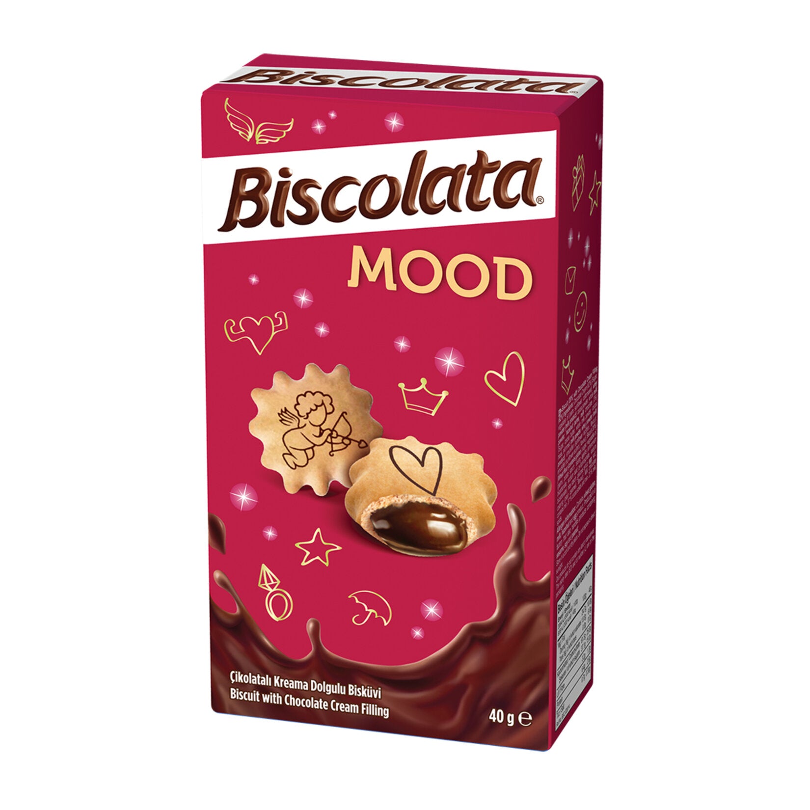 Biscolata Mood Kutu Çikolatalı 50 Gr