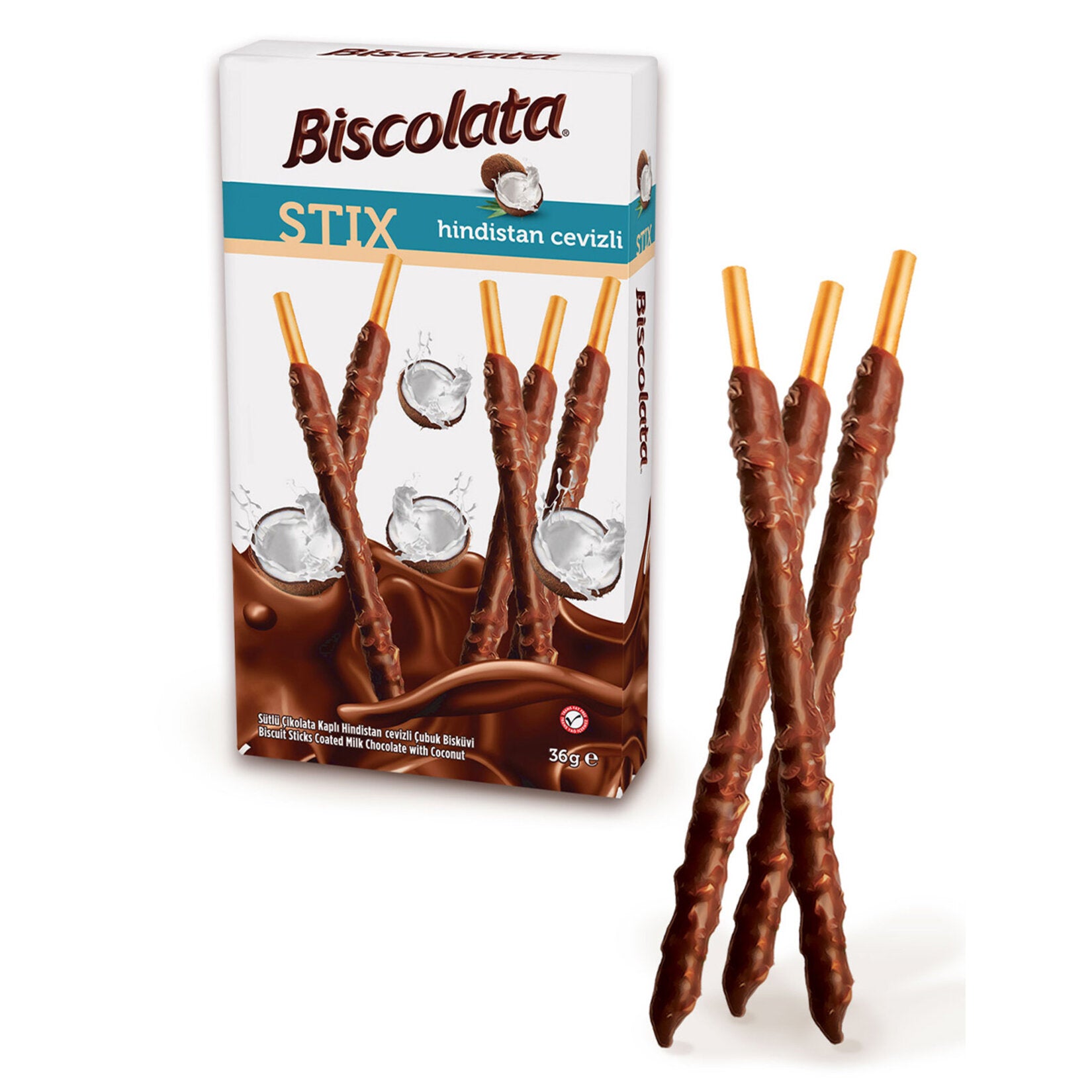 Biscolata Stick Hindistan Cevizli 36 Gr
