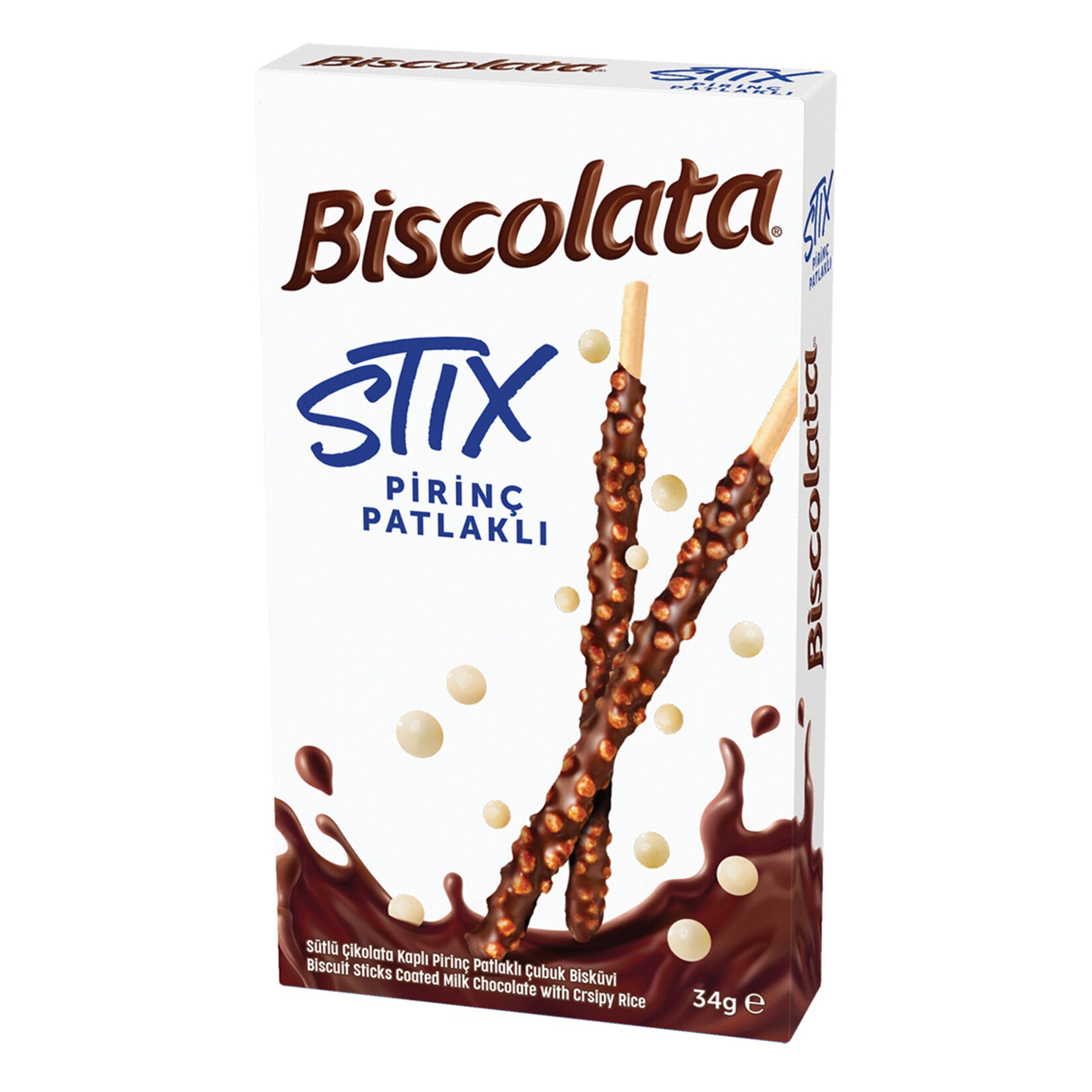 BİSCOLATA STİX PİRİNÇ PATLAKLI 34 GR - Batman Sanal Market