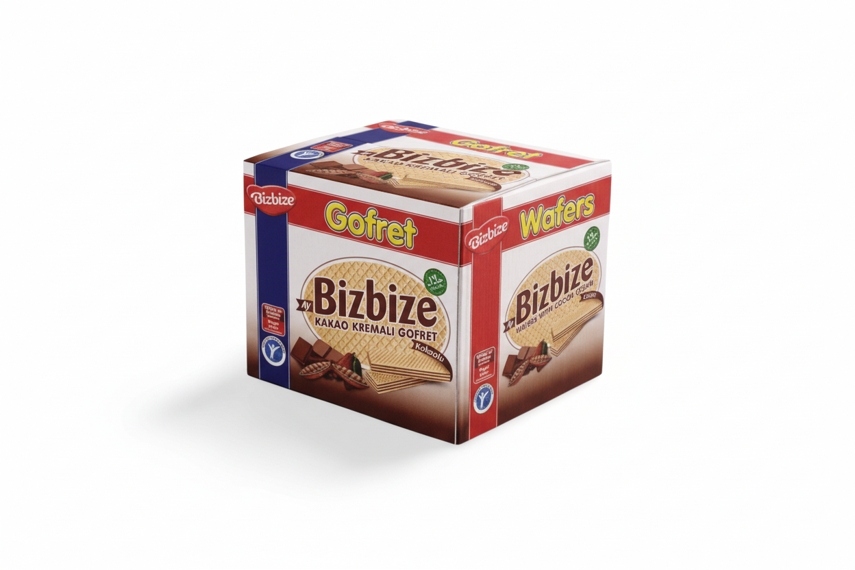 BİZBİZE GOFRET 800 GR (KAKAOLU ) - Batman Sanal Market