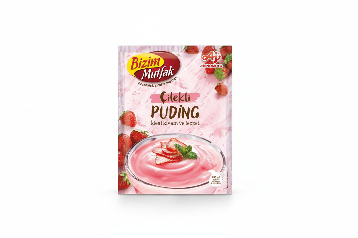 BİZİM MUTFAK PUDİNG ÇİLEKLİ 120 GR - Batman Sanal Market