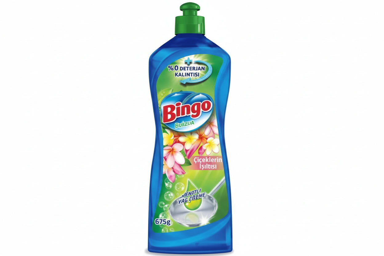 Bingo Bulaşık Deterjanı Çiçek Işıltısı 675 Ml