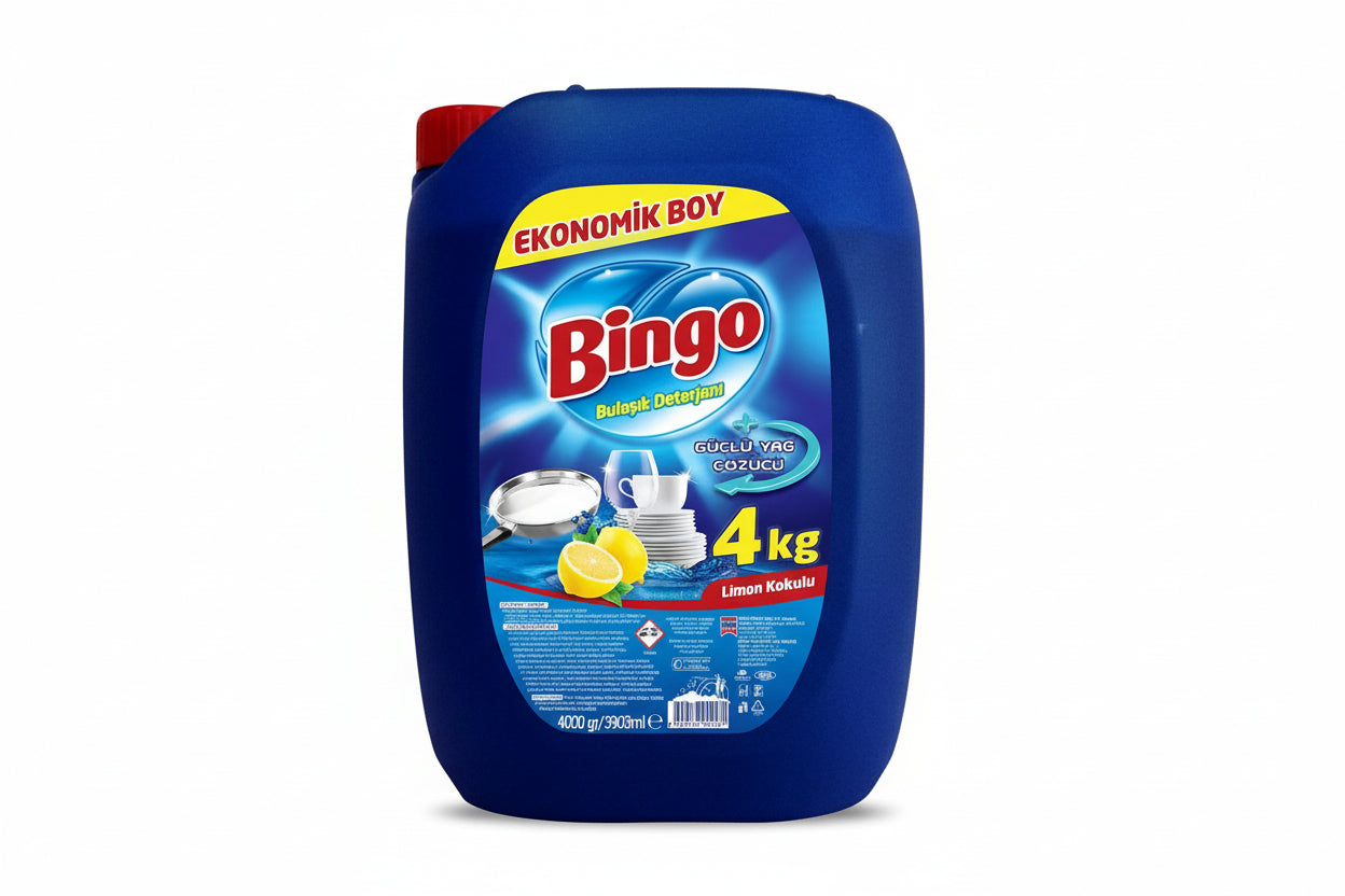 Bingo Bulaşık Deterjanı Limon Sirke Karbonat 4 Kg