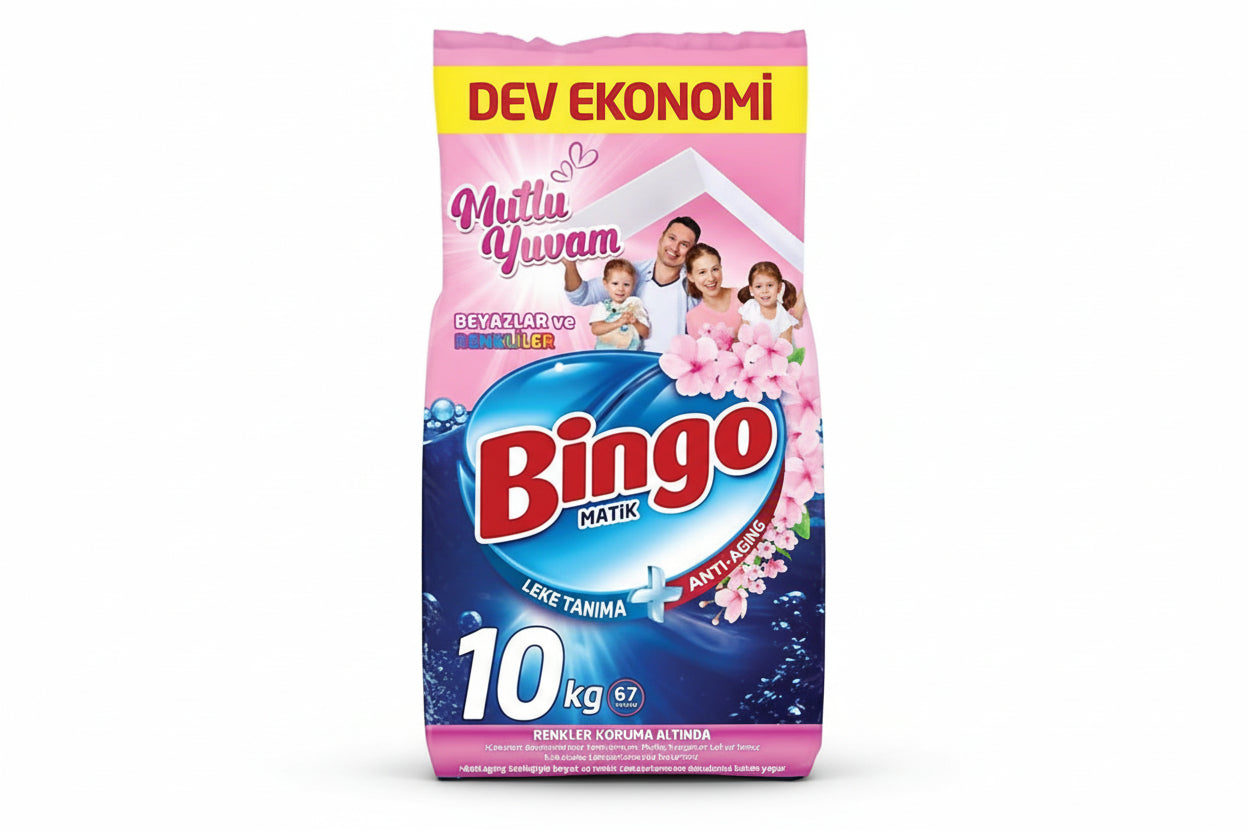 Bingo Matik 10 Kg Mutlu Yuvam Çamaşır Deterjanı