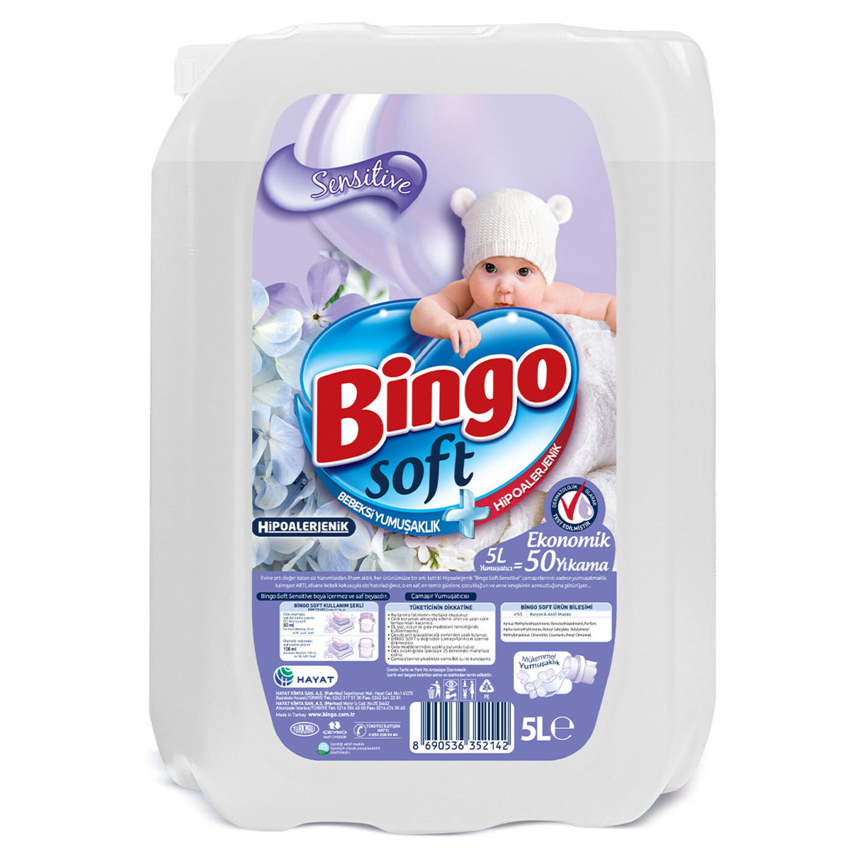 Bingo Soft 5 L Sensitive Yumuşatıcı - Batman Sanal Market