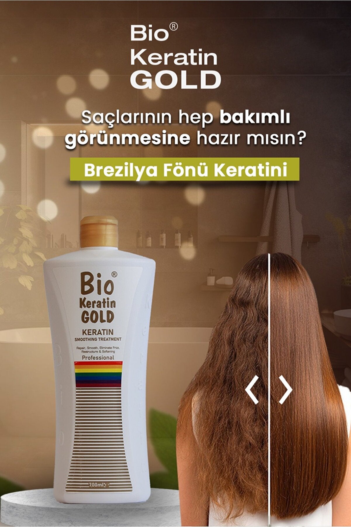 BIO KERATIN GOLD Şampuan Keratin 700 ML - Batman Sanal Market