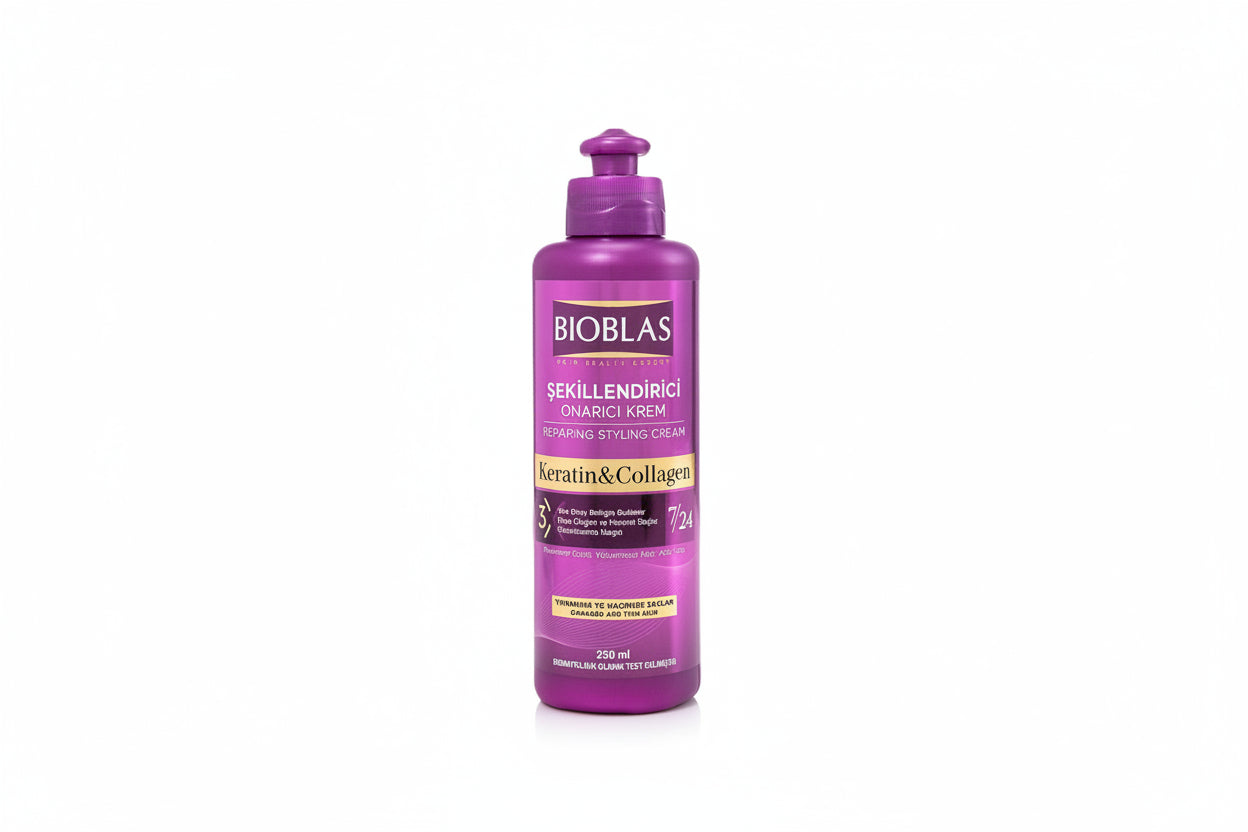BIOBLAS SAÇ ŞEKİLLENDİRİCİ KREM 250 ML KALOJEN&KERATİN - Batman Sanal Market