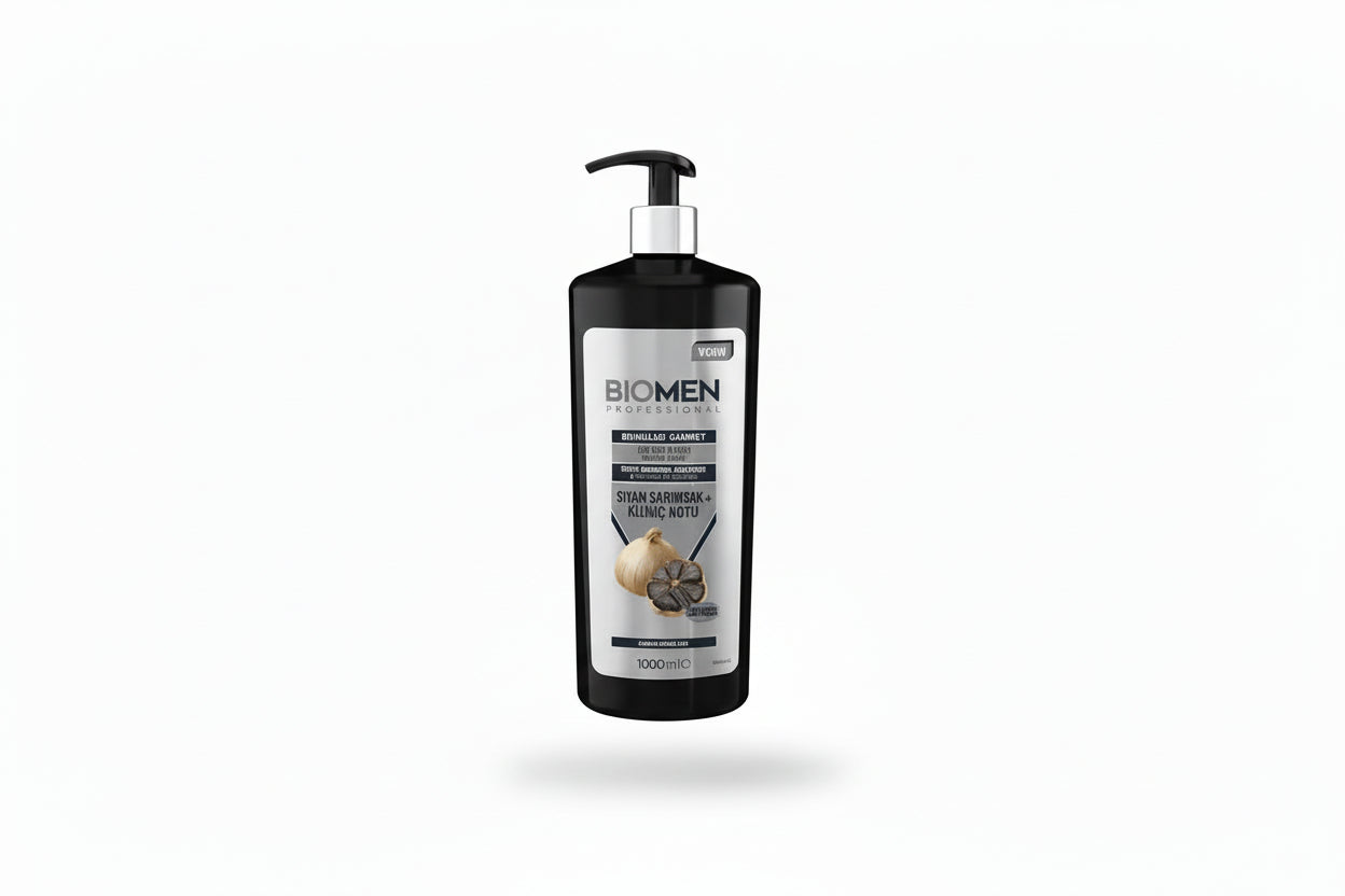 BIOMEN Dökülme Karşıtı Siyah Sarımsaklı Şampuan 1000ML - Batman Sanal Market