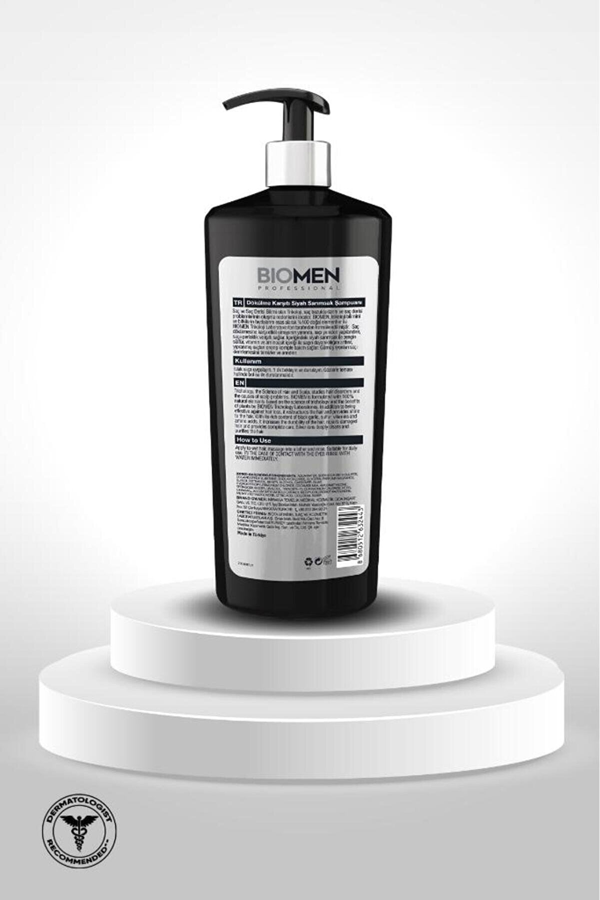 BIOMEN Dökülme Karşıtı Siyah Sarımsaklı Şampuan 1000ML - Batman Sanal Market