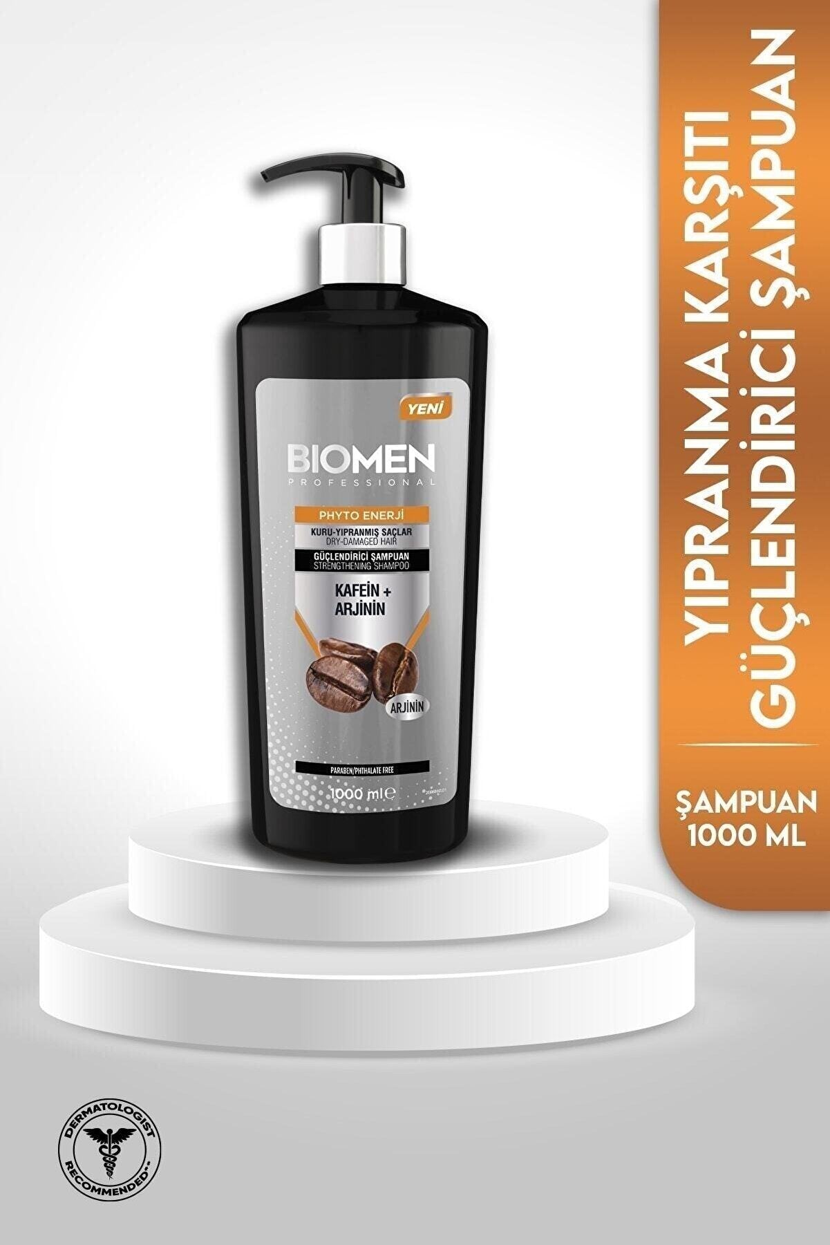 Biomen Kuru Yıpranmış Saçlar Kafeinli Şampuan 1000 ml - Batman Sanal Market