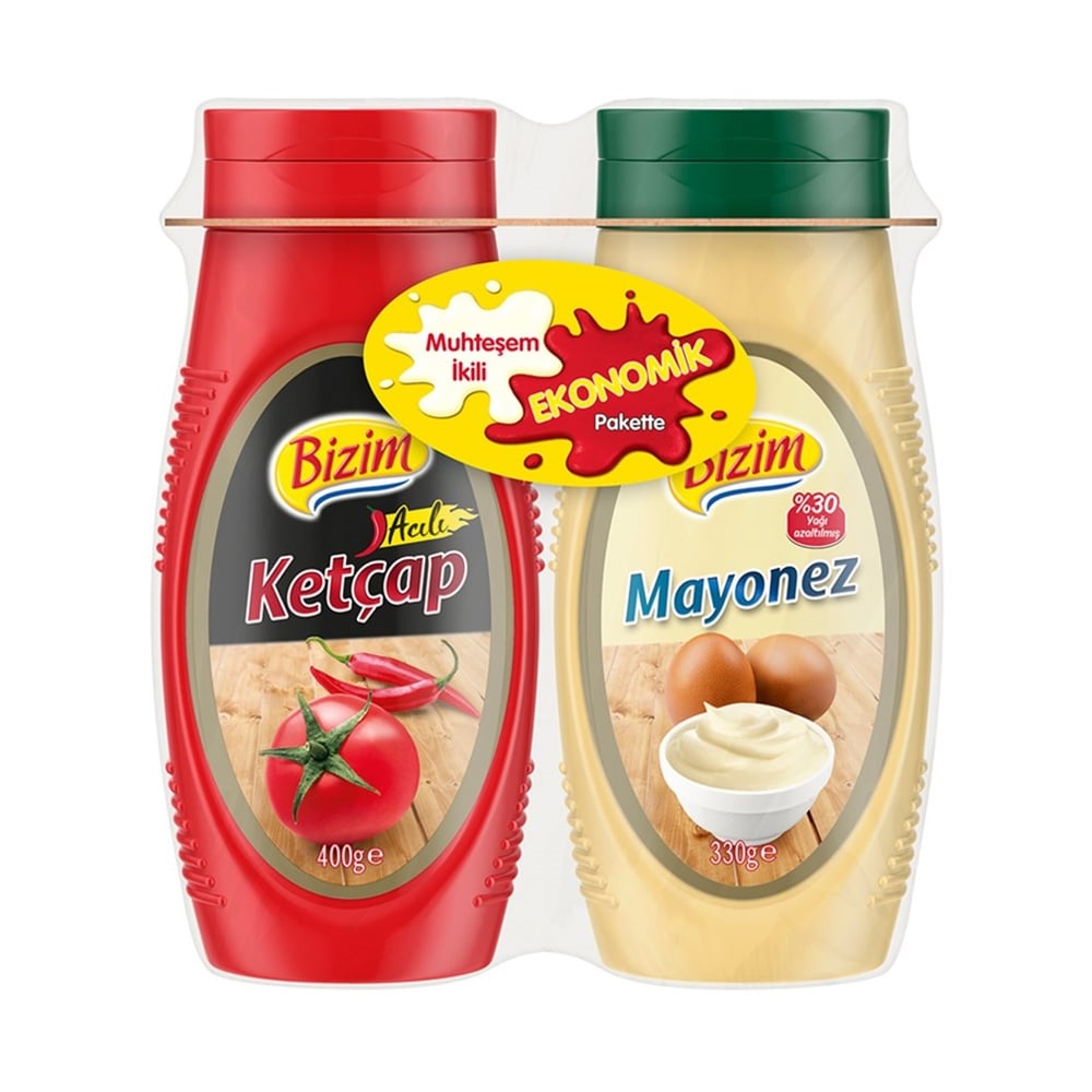 Bizim Ketçap 400 Gr & Mayonez 330 Gr - Batman Sanal Market