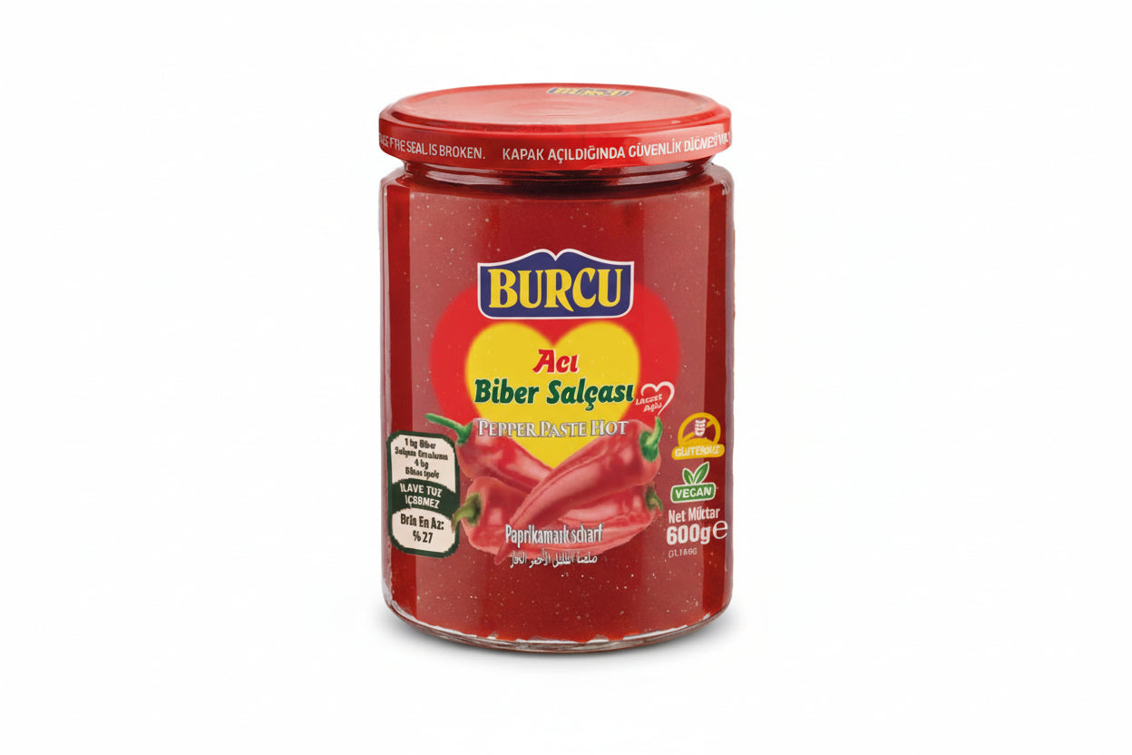Burcu Acı Biber Salçası Cam 600 Gr - Batman Sanal Market