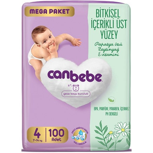 Canbebe Mega Paket 4-100 Bebek Bezi - Batman Sanal Market