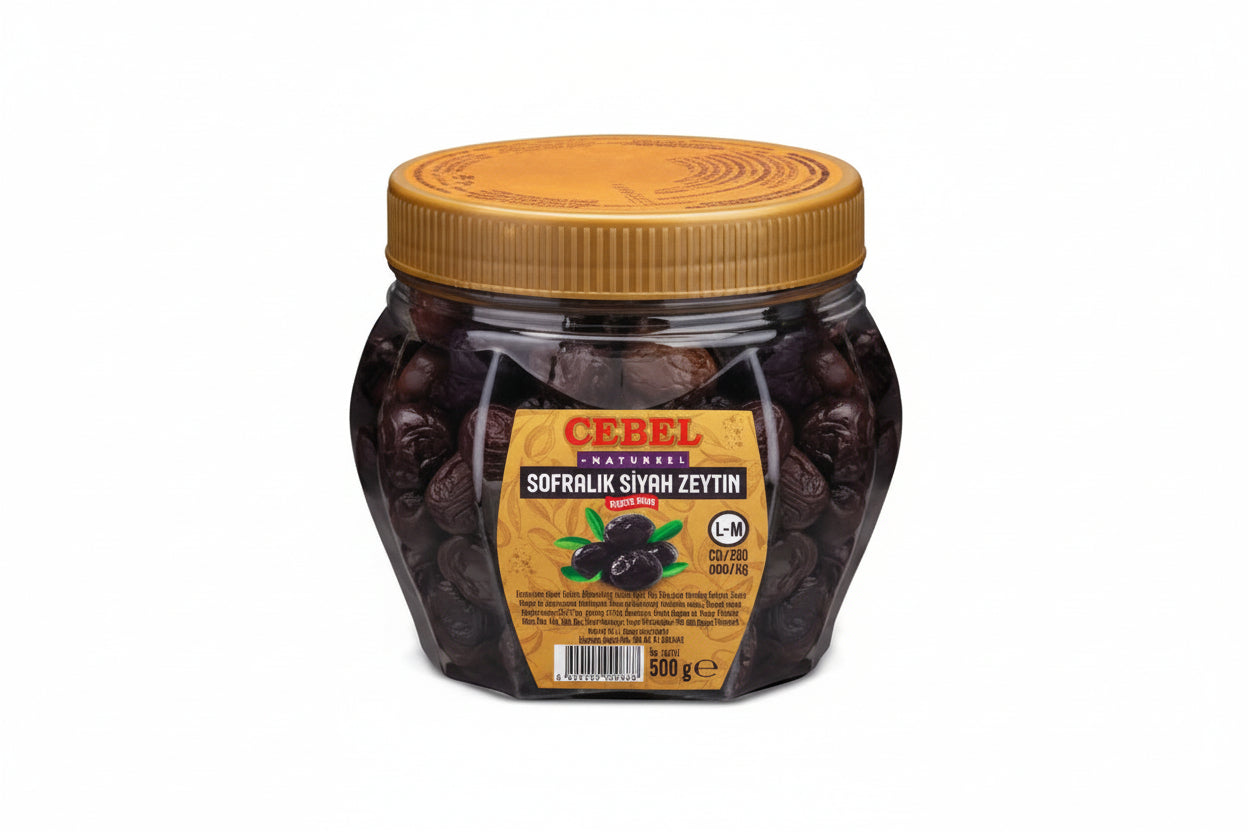 CEBEL SİYAH ZEYTİN 500 GR PET GOLD - Batman Sanal Market