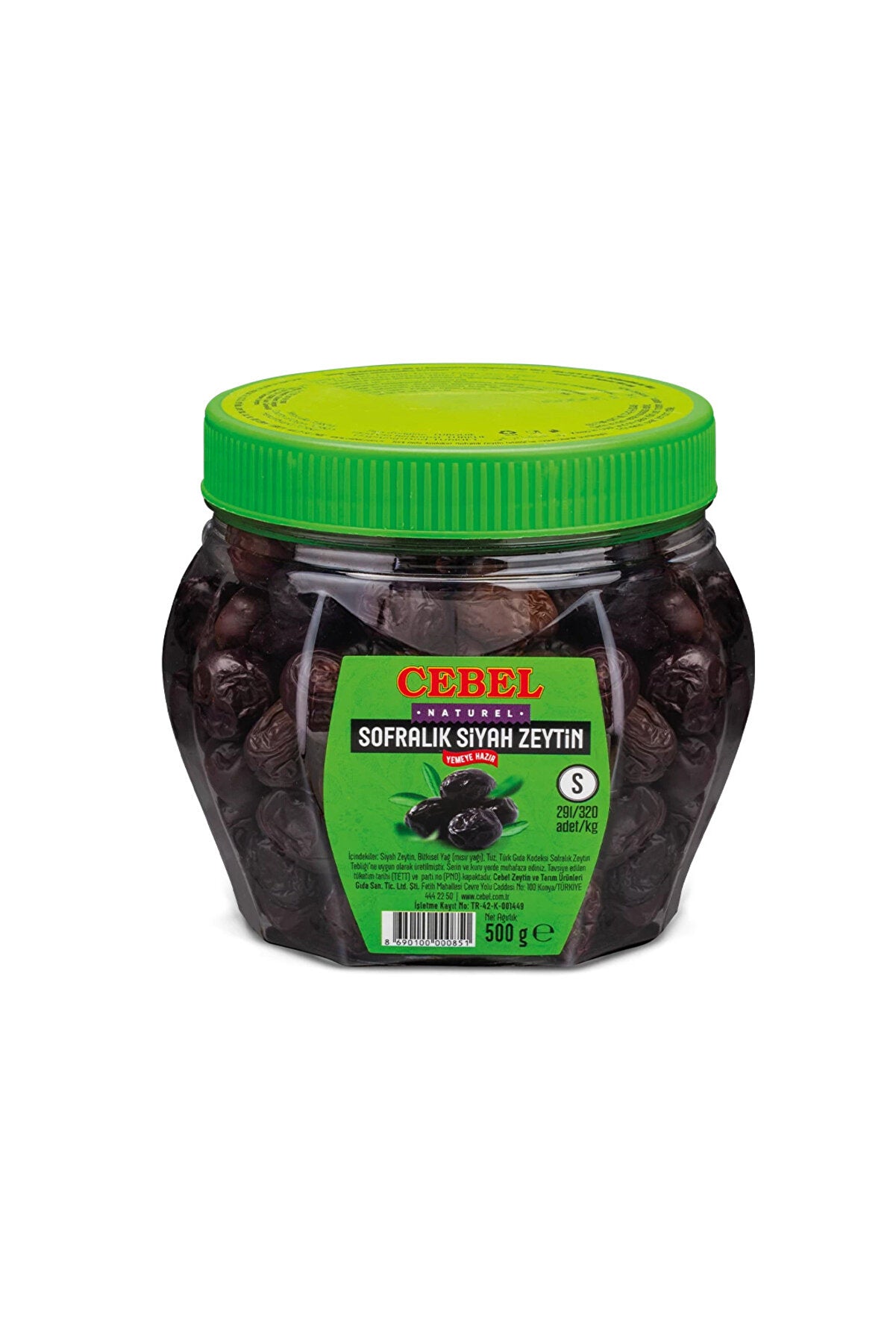 Cebel Siyah Zeytin 500 Gr Pet - Batman Sanal Market