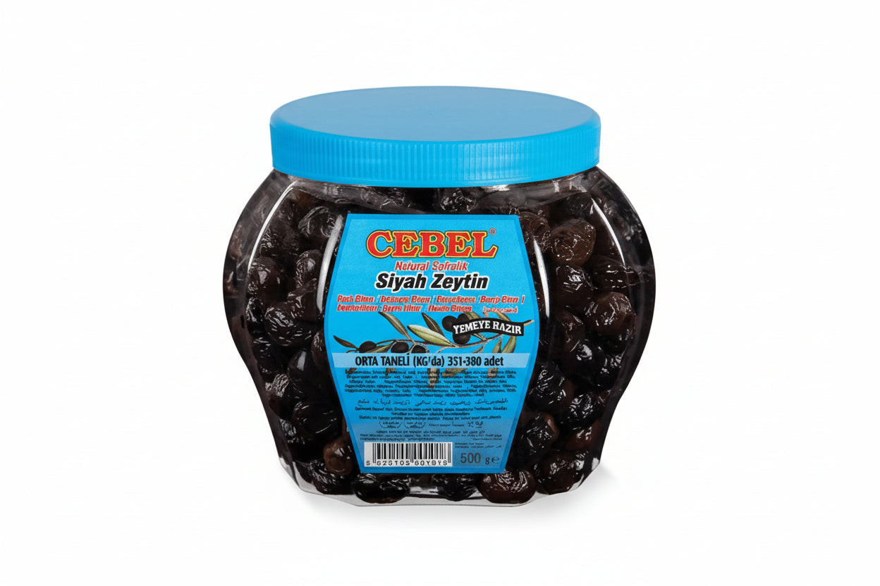 Cebel Siyah Zeytin 500 Gr Pet Mavi - Batman Sanal Market